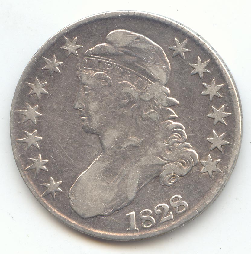 1834 Capped Bust Half Dollar,Small Date and Letters,XF